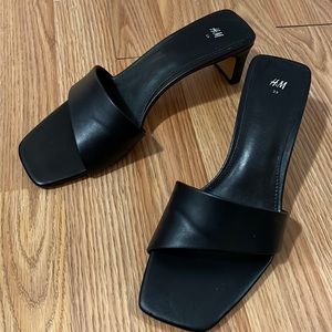 H&M 2” open toe heels